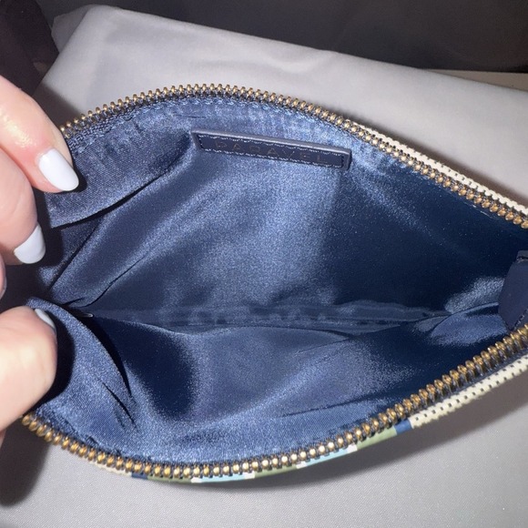 PARAVEL Small Cabana Zip Pouch Paloma Tan TMS Monogram Wallet Travel - Picture 3 of 10